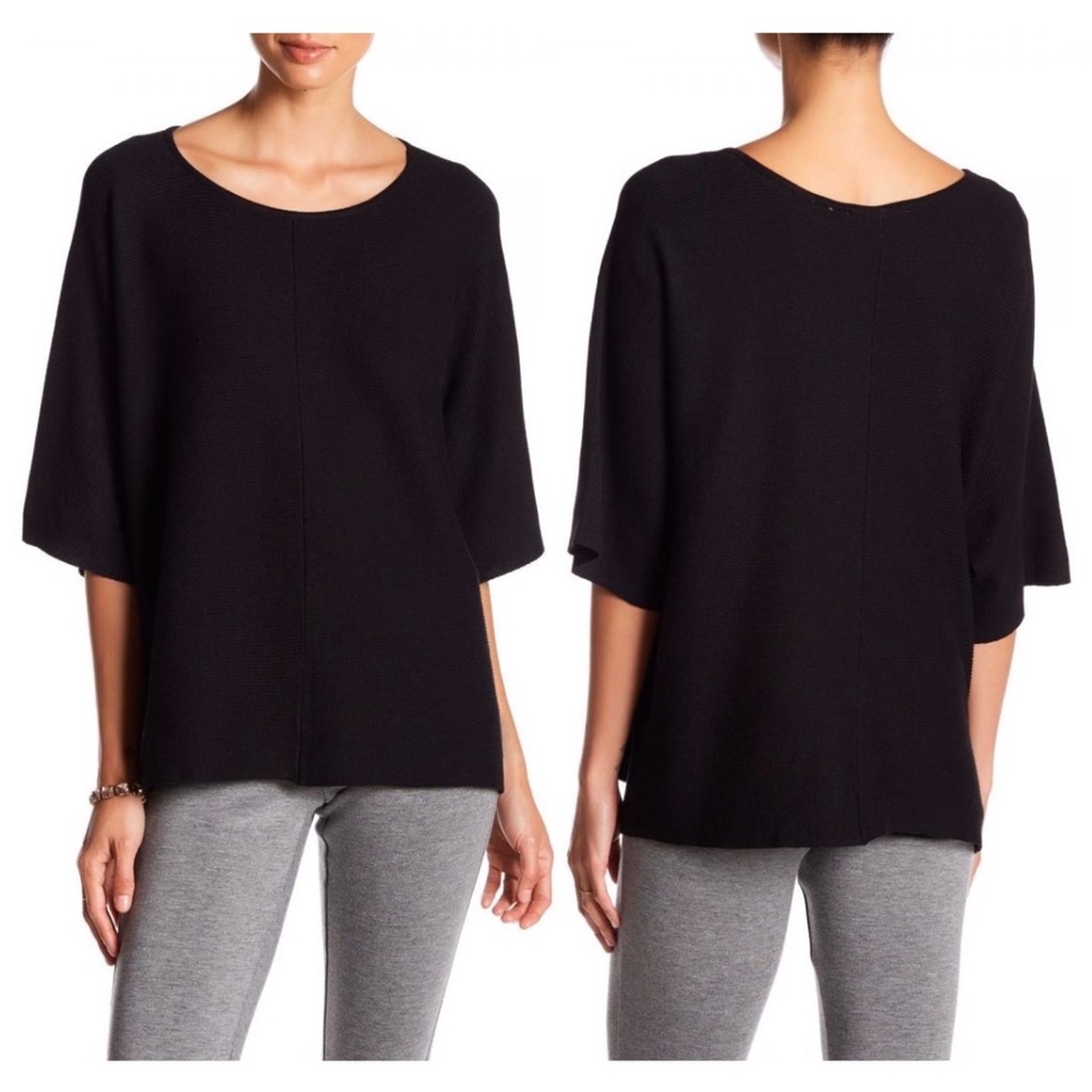 2/$50 - NWT Cyrus Box Top Sweater - Black